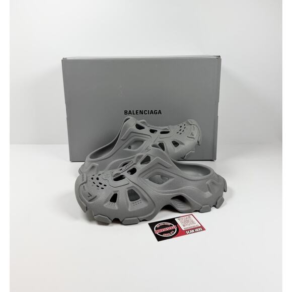 Balenciaga Gray Foam Sandal Clogs main image 8